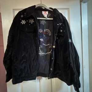 Quacker Factory Black Embellished Jacket